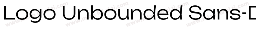 Logo Unbounded Sans字体转换